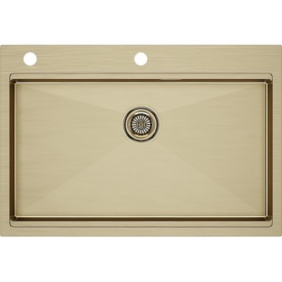 Мойка Paulmark Vast-pro PM707551-BG, брашированное золото Мойка Paulmark Vast-pro PM707551-BG, брашированное золото