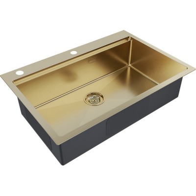 Мойка Paulmark Vast-pro PM707551-BG, брашированное золото Мойка Paulmark Vast-pro PM707551-BG, брашированное золото