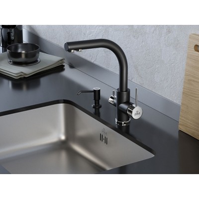 Смеситель Paulmark Essen Es213011-401, антрацит/хром Смеситель Paulmark Essen Es213011-401, антрацит/хром