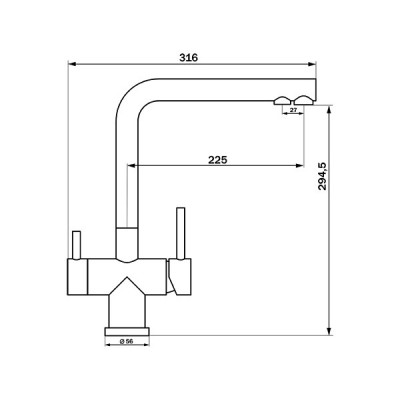 Смеситель Longran Sprint Logic LM2192 Stainless Steel Смеситель Longran Sprint Logic LM2192 Stainless Steel