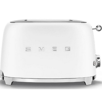Тостер на 2 ломтика SMEG TSF01WHMEU матовый белый Тостер на 2 ломтика SMEG TSF01WHMEU матовый белый