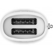 Тостер на 2 ломтика SMEG TSF01WHMEU матовый белый