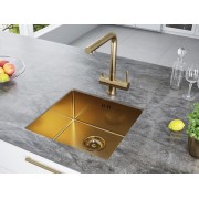 Мойка Paulmark Gerberg PM214444-BG, брашированное золото