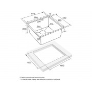Мойка Paulmark Gerberg PM214444-BG, брашированное золото