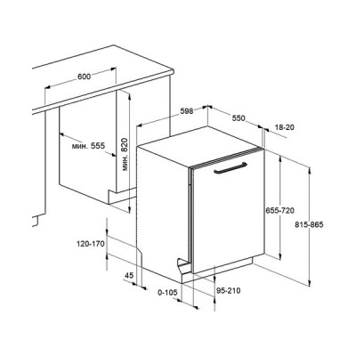 Посудомоечная машина MAUNFELD MLP60020 Light Beam Посудомоечная машина MAUNFELD MLP60020 Light Beam