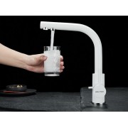 Смеситель Paulmark Essen Es213011-431TW, белый матовый полностью