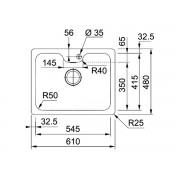 Мойка Franke BCX 110-55 TL стоп-вент. (122.0689.806)