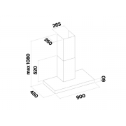 Вытяжка Falmec MERCURIO BLACK 90