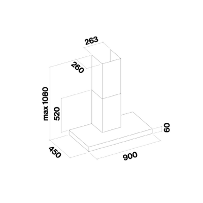Вытяжка Falmec MERCURIO BLACK 90 Вытяжка Falmec MERCURIO BLACK 90