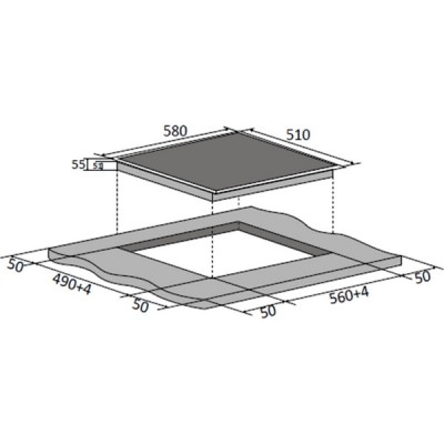 Варочная панель Brandt BPV6410B электрическая Варочная панель Brandt BPV6410B электрическая