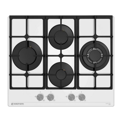 Варочная панель MEFERI MGH604WH GLASS ULTRA газовая Варочная панель MEFERI MGH604WH GLASS ULTRA газовая