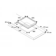 Варочная панель Bertazzoni P604LMODGNE газовая