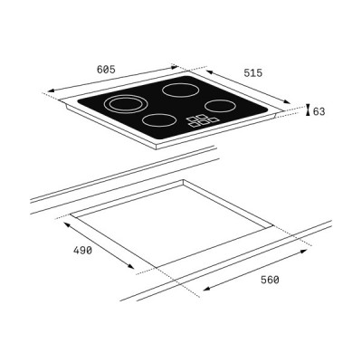 Варочная панель Teka TT 6415 (40239041) электрическая Варочная панель Teka TT 6415 (40239041) электрическая