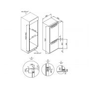 Холодильник HIBERG i-RFCB 500F NFW встраиваемый