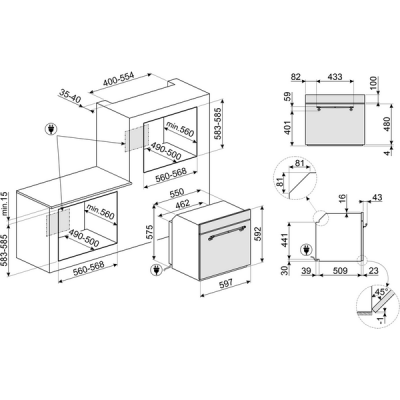 Духовой шкаф SMEG SFP67C1TPO Духовой шкаф SMEG SFP67C1TPO