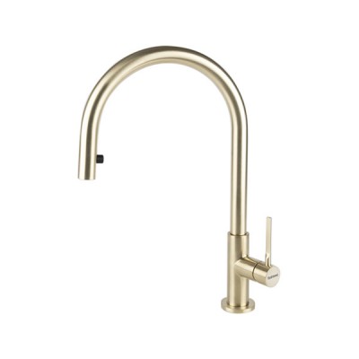 Смеситель Falmec TREVI ROUND PVD BRUSHED PALE GOLD Смеситель Falmec TREVI ROUND PVD BRUSHED PALE GOLD