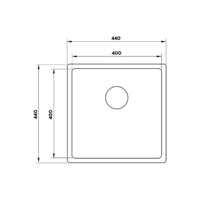 Мойка "Longran" Techno TEB400.400 -GT10P Мойка "Longran" Techno TEB400.400 -GT10P