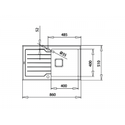 Мойка Teka Diamond RS15 1B 1D 86 белое стекло (115100012)