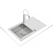 Мойка Teka Diamond RS15 1B 1D 86 белое стекло (115100012)