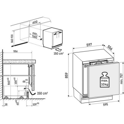 Морозильная камера Liebherr SUFNc 375i-20 001 Prime NoFrost встраиваемая Морозильная камера Liebherr SUFNc 375i-20 001 Prime NoFrost встраиваемая