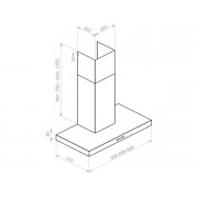 Вытяжка Pando P-823N/60 INOX V.830 SEC