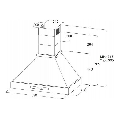 Вытяжка Korting KHC 6809 N Вытяжка Korting KHC 6809 N