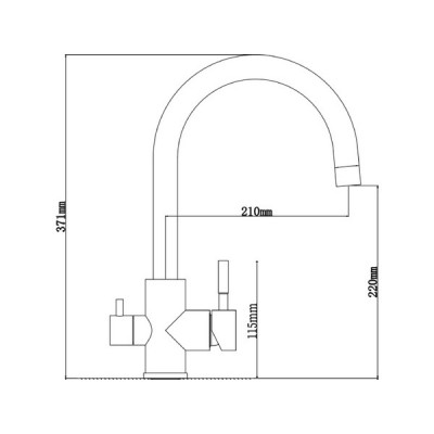 Смеситель Longran Techno LM2199 Gold Matt Смеситель Longran Techno LM2199 Gold Matt