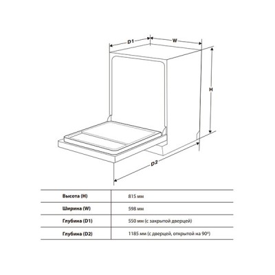 Посудомоечная машина Toshiba DW-16B1(B)-RU Посудомоечная машина Toshiba DW-16B1(B)-RU