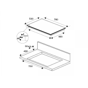 Варочная панель Bertazzoni P784IC1B2NEE индукционная