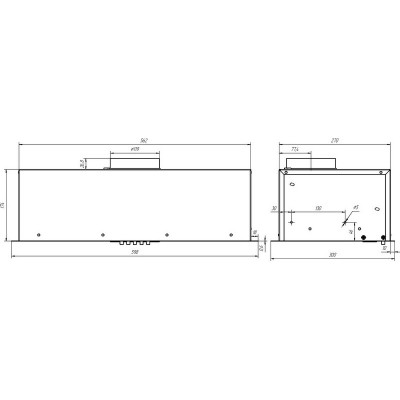 Вытяжка Elikor Cube Basic 60П-500-К3Д хром Вытяжка Elikor Cube Basic 60П-500-К3Д хром