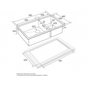 Мойка Paulmark Osser PM527844-BS, брашированная нерж.сталь