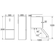 Холодильник MAUNFELD MFF200NFBG Matt Inverter
