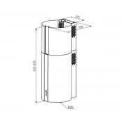 Вытяжка MEFERI TUBE40IX COMFORT PLUS