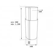 Вытяжка Teka CC 485 BLACK-SS (40480330)