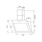Вытяжка EXITEQ EX-1025 white