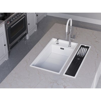 Смеситель Omoikiri Osaka-C-WH латунь/хром/белый (4994332) Смеситель Omoikiri Osaka-C-WH латунь/хром/белый (4994332)