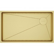 Мойка Paulmark Next-skew 740 PM887444-BG, брашированное золото