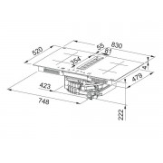 Варочная панель Franke FMA 8372 4RC HI (340.0731.878) индукционная с вытяжкой