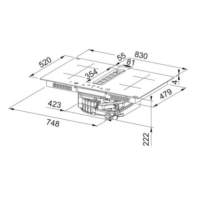 Варочная панель Franke FMA 8372 4RC HI (340.0731.878) индукционная с вытяжкой Варочная панель Franke FMA 8372 4RC HI (340.0731.878) индукционная с вытяжкой