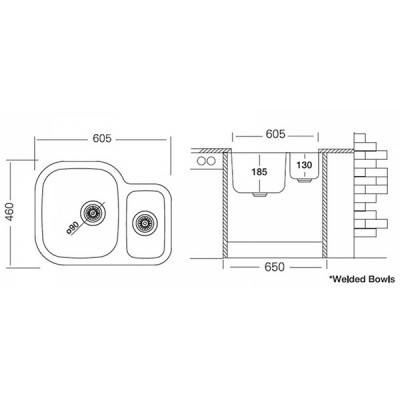 Мойка Ukinox Модерн MOP605.460 15GT10P Мойка Ukinox Модерн MOP605.460 15GT10P