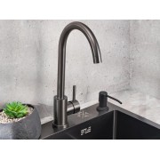 Смеситель Handmade SUS124PVD-017F, графит