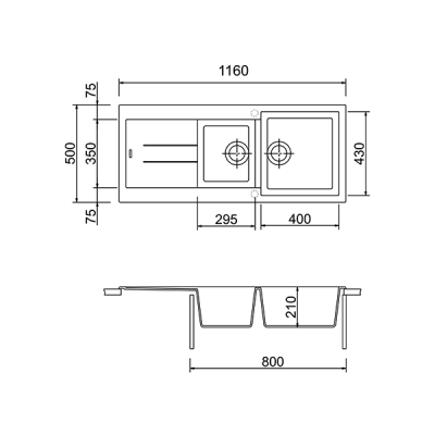 Мойка "Longran" Amanda AMG1160.500 20 - 49 Croma Мойка "Longran" Amanda AMG1160.500 20 - 49 Croma