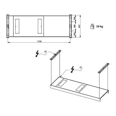 Вытяжка Falmec LIGHT 180 BLACK Вытяжка Falmec LIGHT 180 BLACK