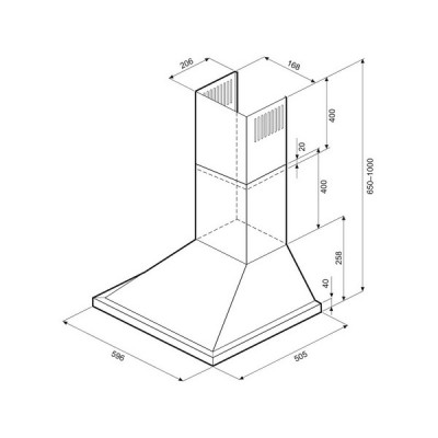 Вытяжка KRONA BELLA RETRO 600 ivory PB Вытяжка KRONA BELLA RETRO 600 ivory PB