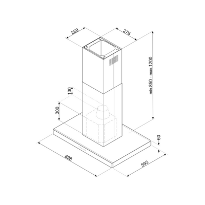 Вытяжка SMEG KBTI9L4VN Вытяжка SMEG KBTI9L4VN
