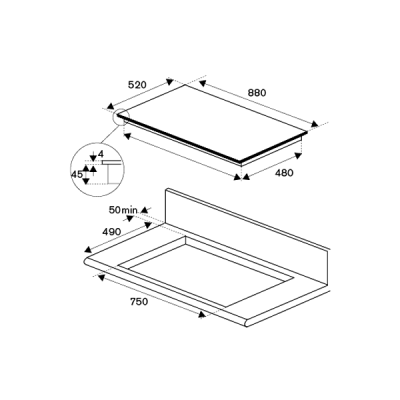 Варочная панель Bertazzoni P906IM3G5NE индукционная Варочная панель Bertazzoni P906IM3G5NE индукционная