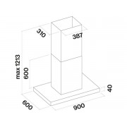 Вытяжка Falmec LUMEN ISOLA NRS 90