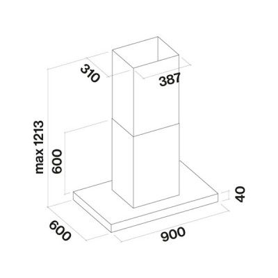 Вытяжка Falmec LUMEN ISOLA NRS 90 Вытяжка Falmec LUMEN ISOLA NRS 90