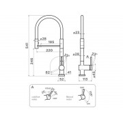 Смеситель Omoikiri Kanto-2 Plus-SB GB-BL латунь/графит/черный (4994401)