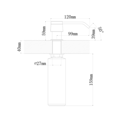 Дозатор Florentina Рондо антрацит Дозатор Florentina Рондо антрацит